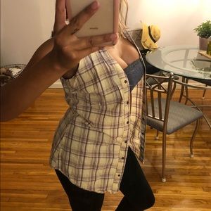 GUESS bandeau and sleeveless coverup